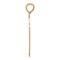 14K Yellow Gold Basketball in Hoop Charm Sports Pendant 32 X 19mm Jewerly